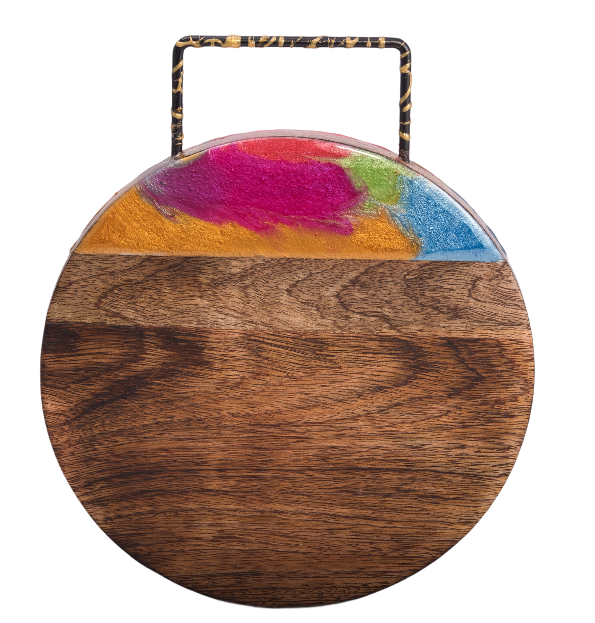 Rainbow Resin Cheese Board