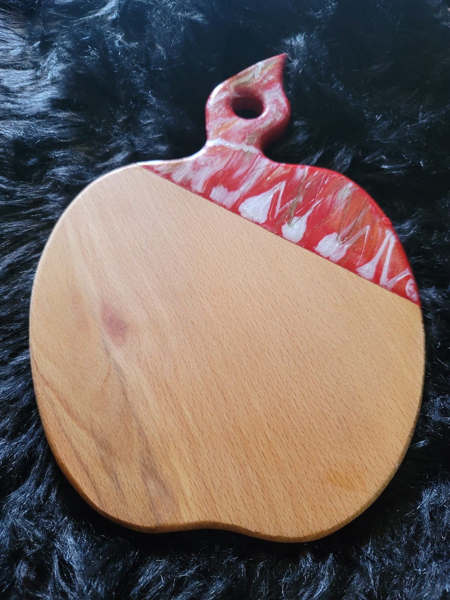 Apple Resin Cheese Charcuterie Cutting Board