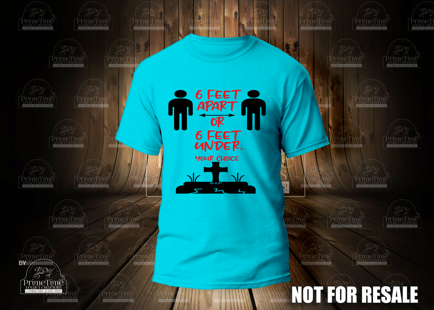 6 Feet Apart Or 6 Feet Under Your Choice Cool Funny Tshirt