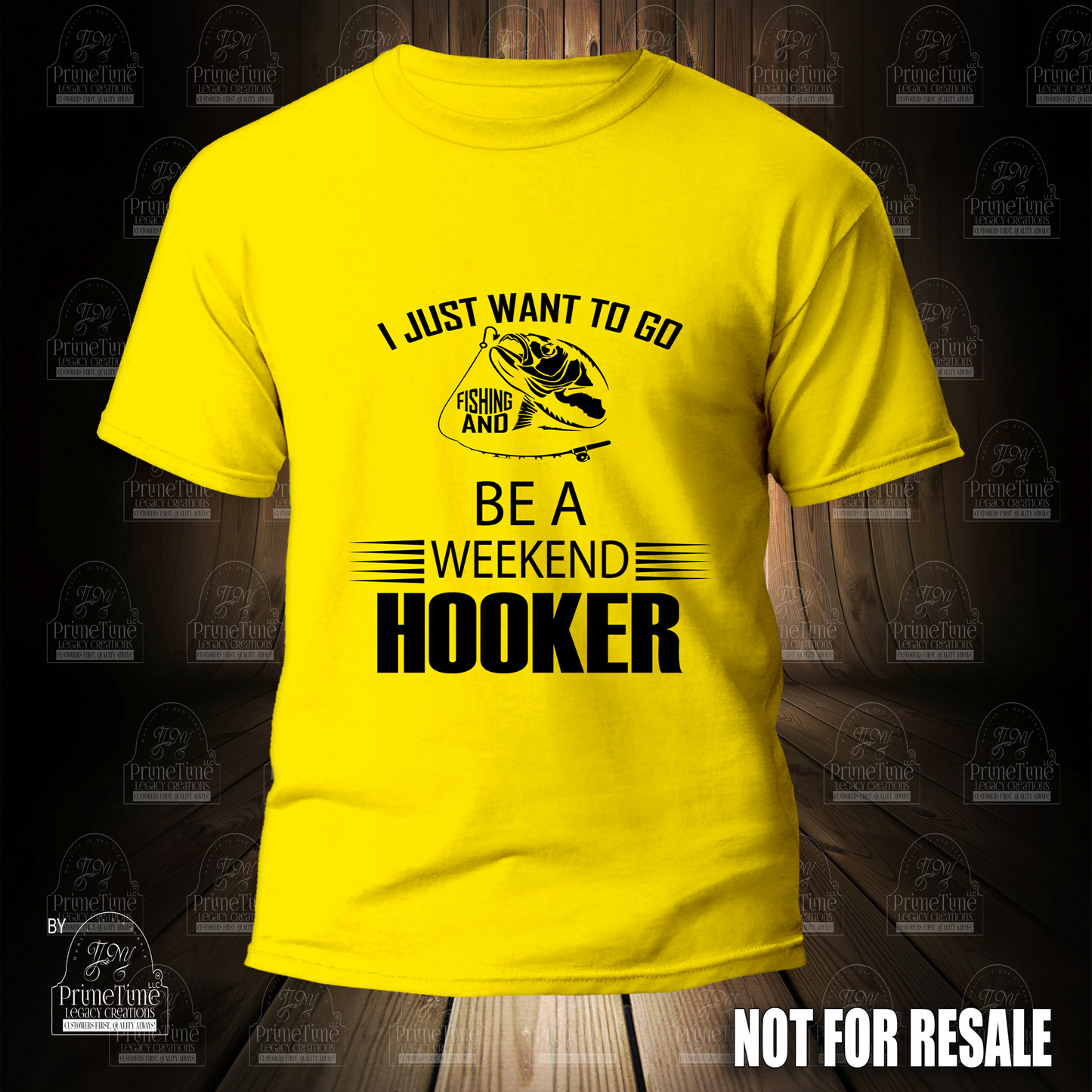 I Just Want To Go Fishing And Be A Weekend Hooker Cool Funny Tshirt