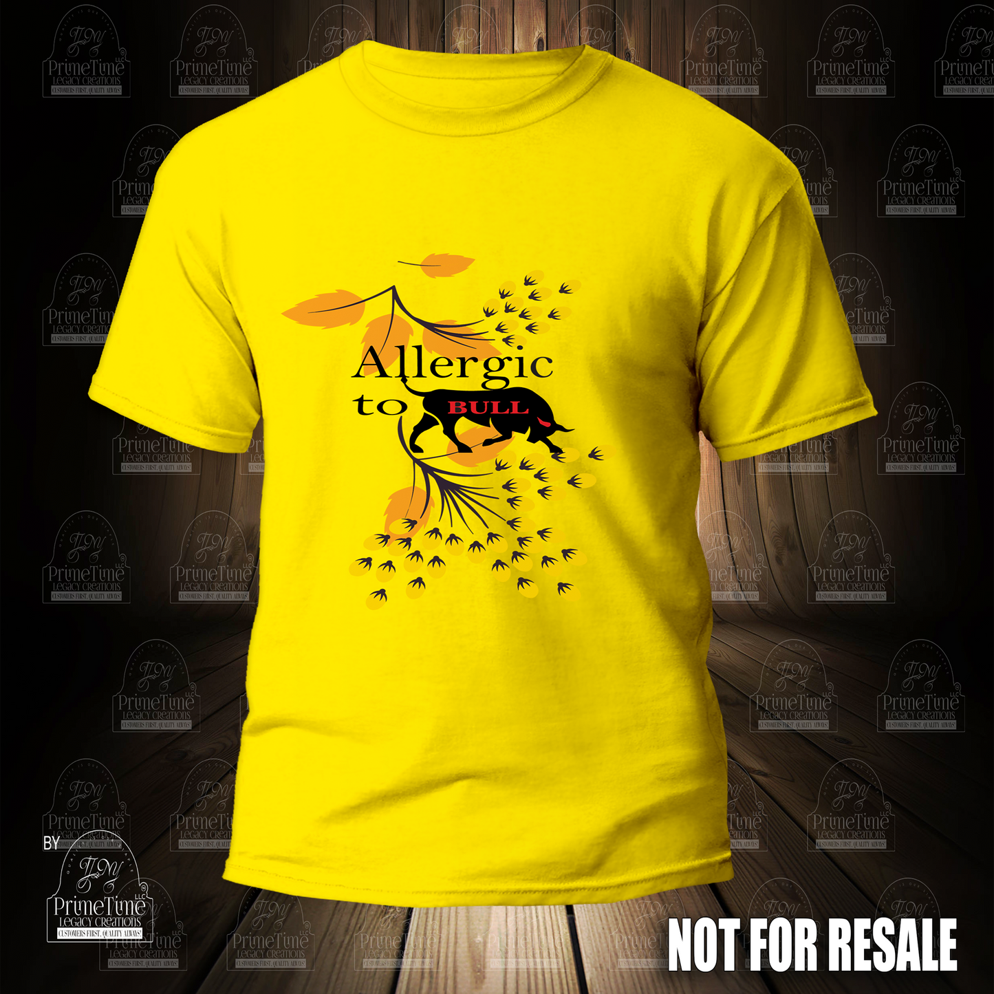 Allergic To Bull Cool Funny Tshirt